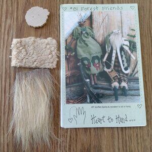 Vintage 20" Folk Art Santa and Reindeer Dolls Sewing Pattern Clothes #81 Forest